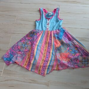 Jona Michelle Vibrant Multicolor Kids Dress